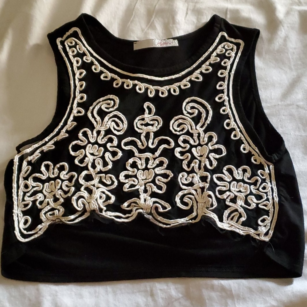 Women's see through crop top